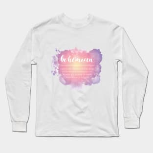 Bohemian - colorful watercolor Long Sleeve T-Shirt